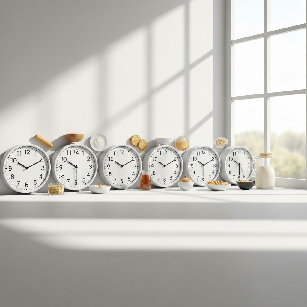 Circadian rhythm visualization with food and timing