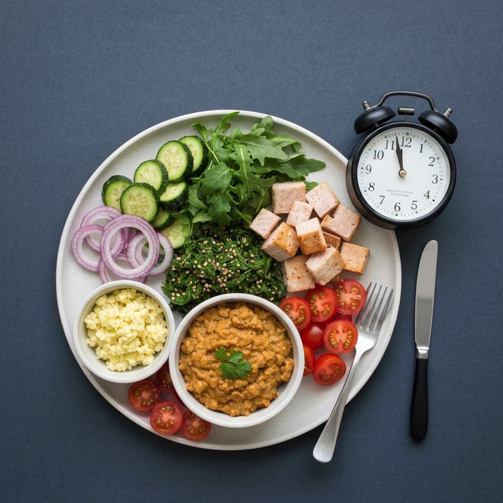 Meal components showing digestive nutrition